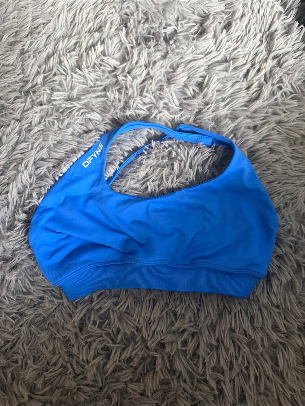 DFYNE Blue Seamless Sports Bra - Women's